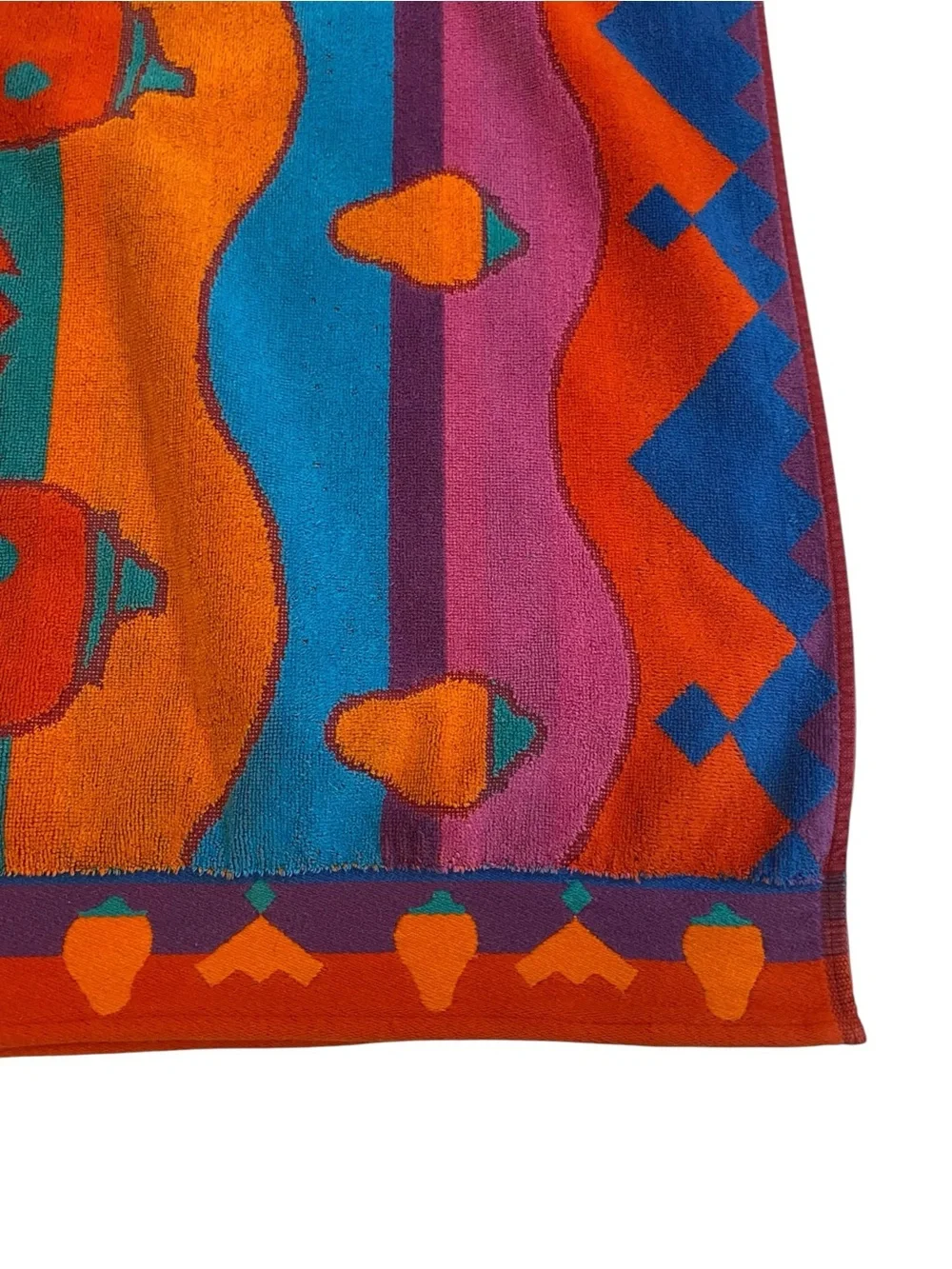 Royal Terry Colorful Southwestern Chili Pepper Beach Towel Boho Unisex
